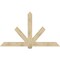 Ekena Millwork Kennewick Rough Sawn Timber Gable Bracket, Douglas Fir, 84"W x 49"H x 4"D x 6"F, 14/12 Pitch GBW084X49X0406KEN00RDF - alternate 1